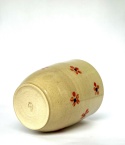 Duży kubek ceramiczny w kwiatki bez ucha Ok 400 ml