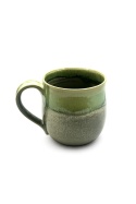Kubek ceramiczny 450 ml – zielone szkliwo efektowe