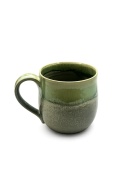 Kubek ceramiczny 450 ml – zielone szkliwo efektowe