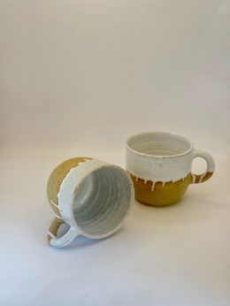 Kubek ceramiczny częściowo szkliwiony 250 ml