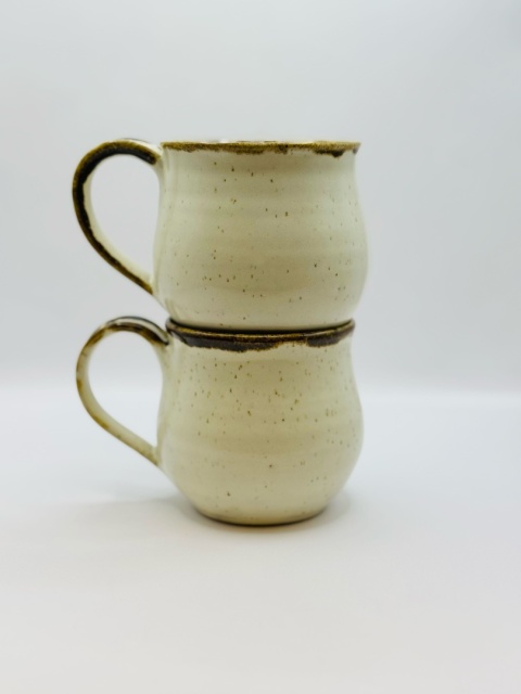 Kubek ceramiczny, kremowy ok 300ml