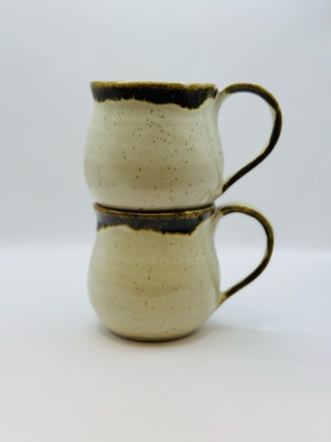 Kubek ceramiczny, kremowy ok 300ml