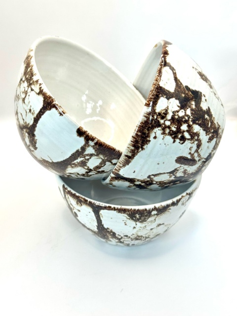 Marmurkowa miska ceramiczna ok 400 ml